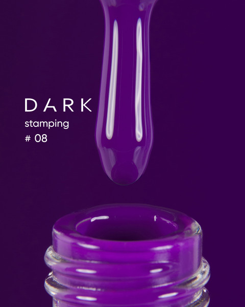 DARK Stamping polish №08 fioletowy, 10 ml