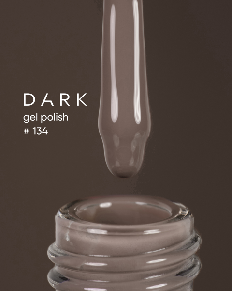 Dark gel polish 134, 6 ml