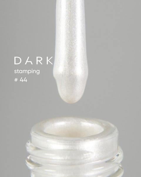 DARK Stamping polish №44 biały perłowy, 10ml
