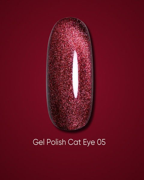 Lakier żelowy Dark Cat Eye 05, 10 ml