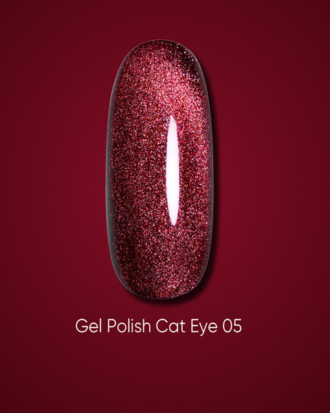 Lakier żelowy Dark Cat Eye 05, 10 ml