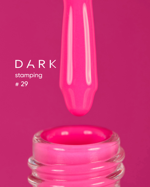 DARK Stamping polish №29, różowy 10 ml