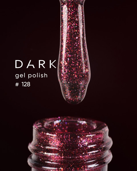 Lakier żelowy Dark 128, 6 ml