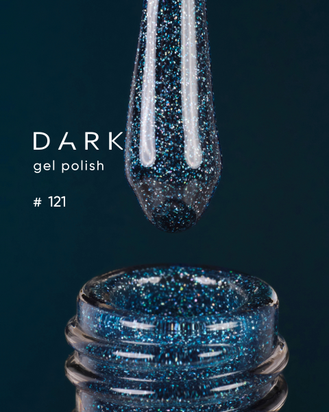 Dark gel polish 121, 6 ml