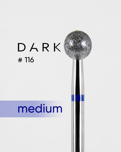 Diamentowa wiertła Dark nr 116 niebieska kulka 050