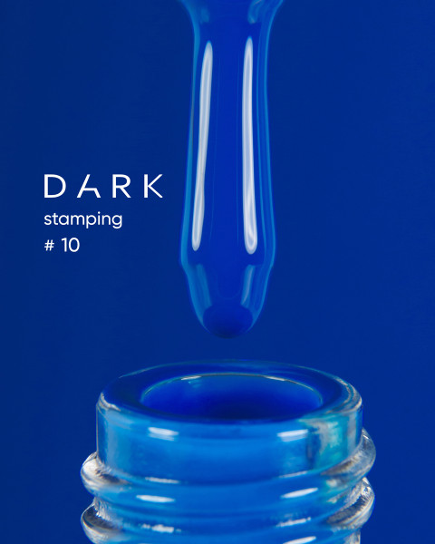 DARK laki do stemplowania nr 10 niebieski, 8 ml