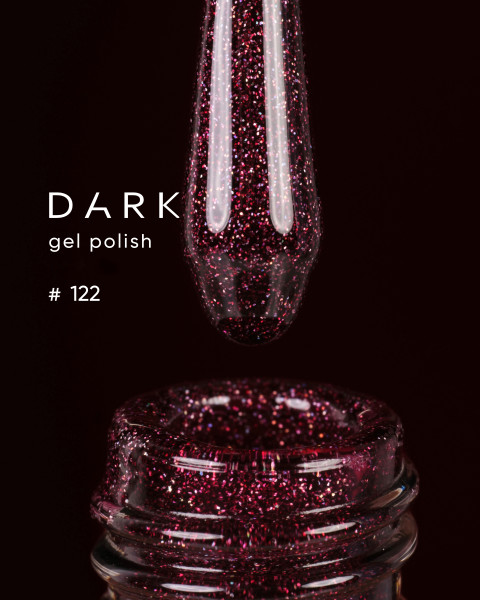 Lakier hybrydowy Dark 122, 6 ml