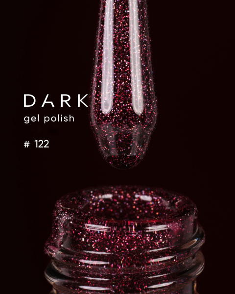 Lakier hybrydowy Dark 122, 6 ml
