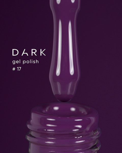 Dark gel polish 017, 10 ml