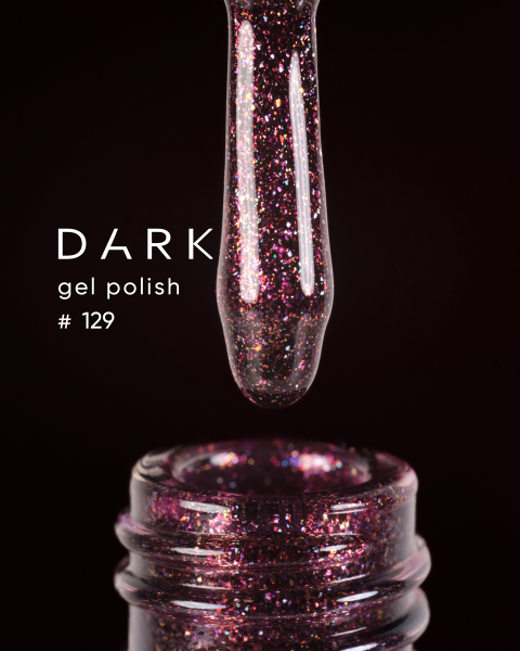 Dark gel polish 129, 6 ml