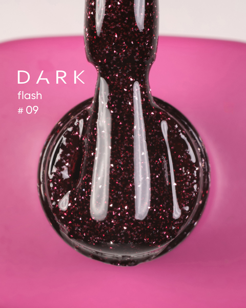 Dark Lakier żelowy Flash 09, 10 ml