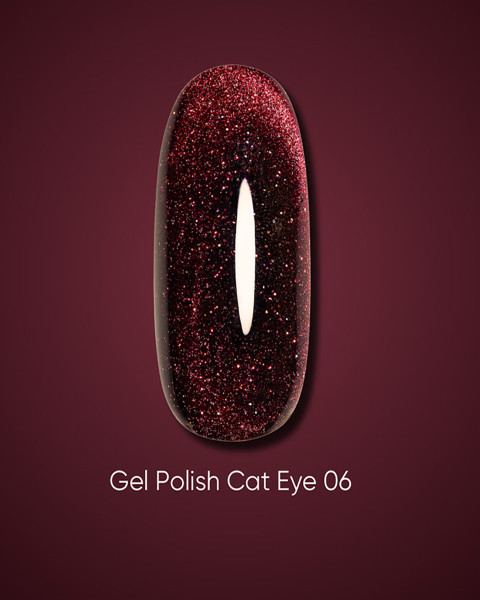 Żelowy lakier Dark Cat Eye 06, 10 ml