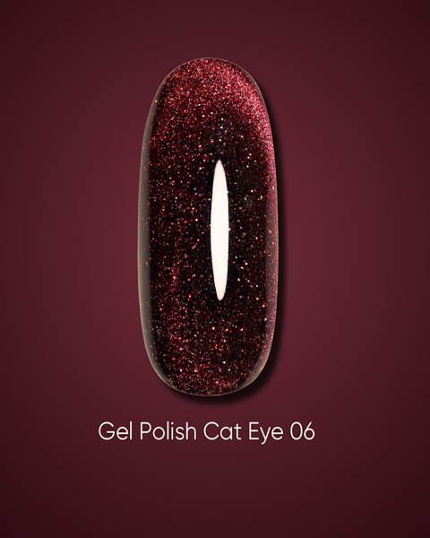 Żelowy lakier Dark Cat Eye 06, 10 ml