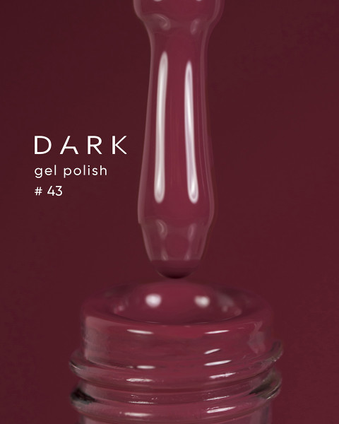 Dark żelowy lakier 043, 10 ml