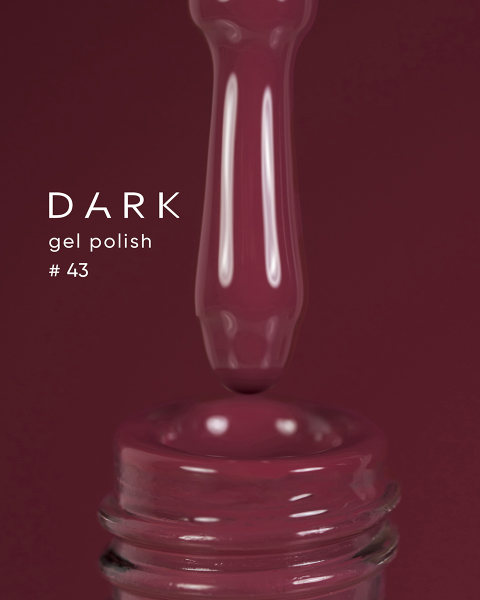 Dark żelowy lakier 043, 10 ml