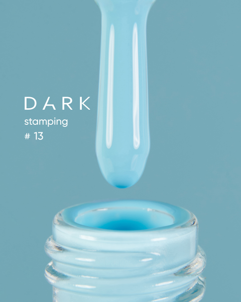 DARK Lak do stempowania nr 13 niebiański, 8 ml
