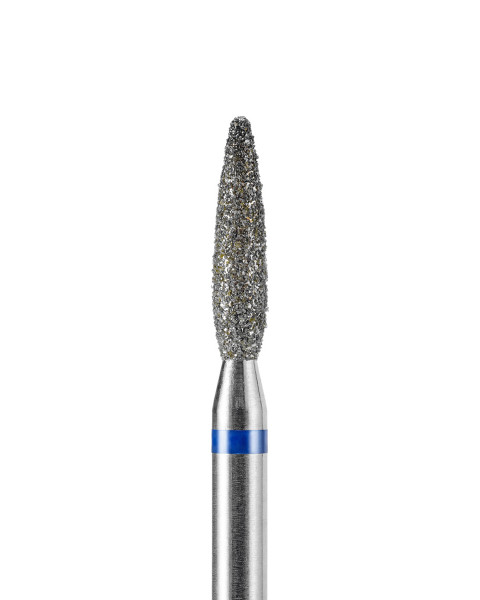 Frez do paznokci DARK Taper Flame 2,3x10 mm (Niebieski)