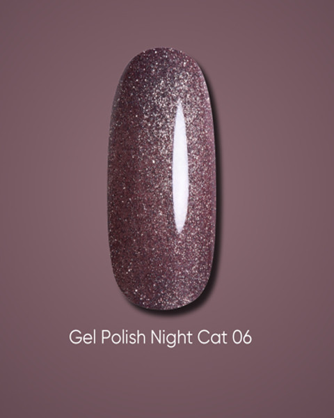 Lakier żelowy Dark Night Cat 06, 6 ml