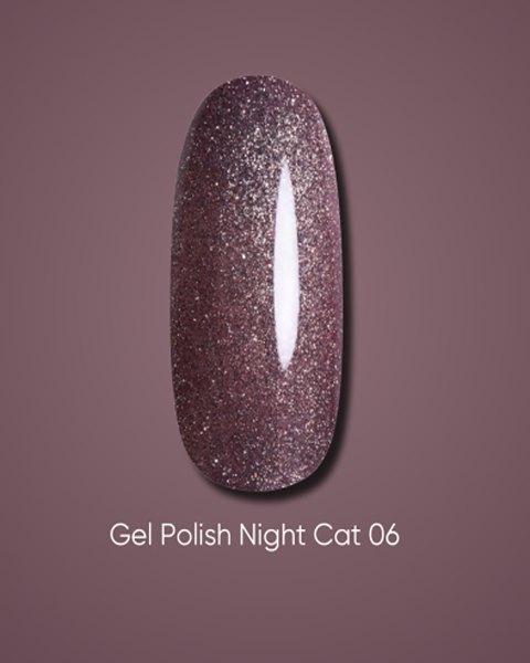 Lakier żelowy Dark Night Cat 06, 6 ml