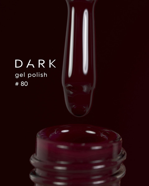 Dark gel polish 080, 10 ml