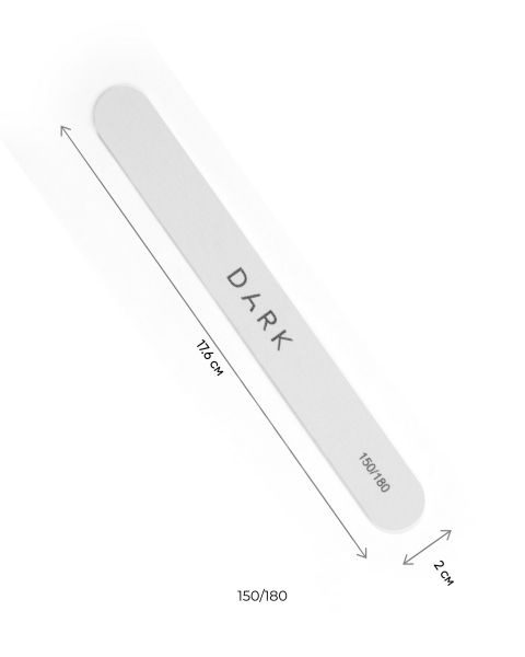 DARK zestaw pilników - owal, 10 szt. (150/180 grid)