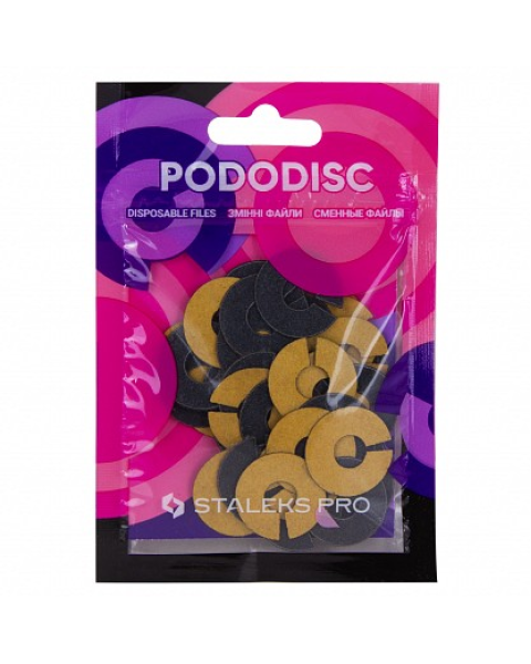 Wymienne pliki-ring do dysku pedicure nr 21 PODODISC STALEKS PRO M 80 grit (50 szt.)