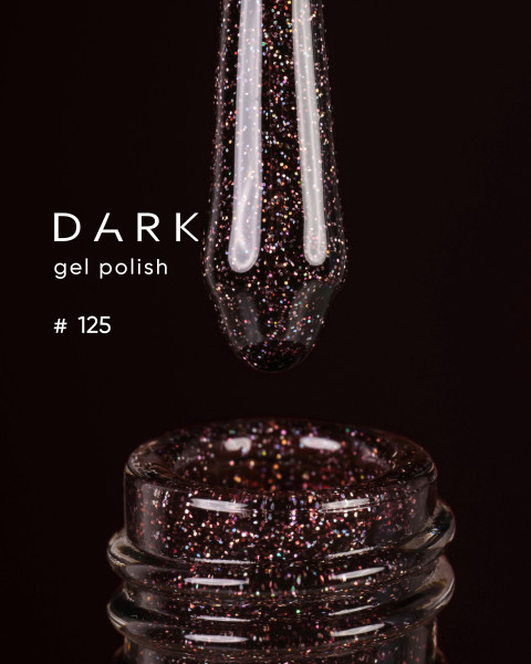 Dark żelowy lakier 125, 10 ml