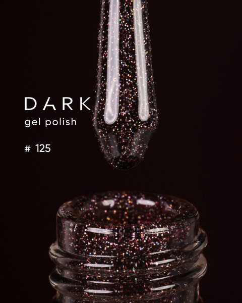 Dark żelowy lakier 125, 10 ml