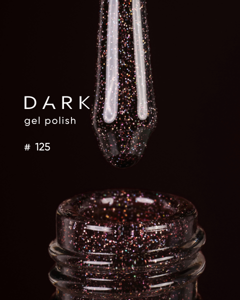 Dark żelowy lakier 125, 10 ml