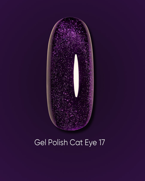Żelowy lakier Dark Cat Eye 17, 6 ml
