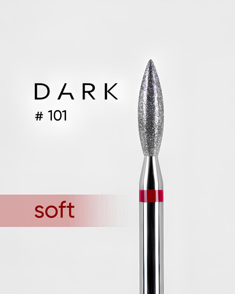 DARK Фреза алмазна №101 червоне полум'я 024