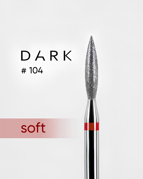 DARK Фреза алмазна №104 червоне полум'я 021