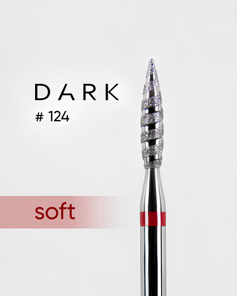 DARK frez diamentowy nr 124 czerwony płomień tornado 023