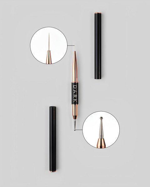 DARK Pędzel dwustronny (liner 13 mm  dot 2 mm)