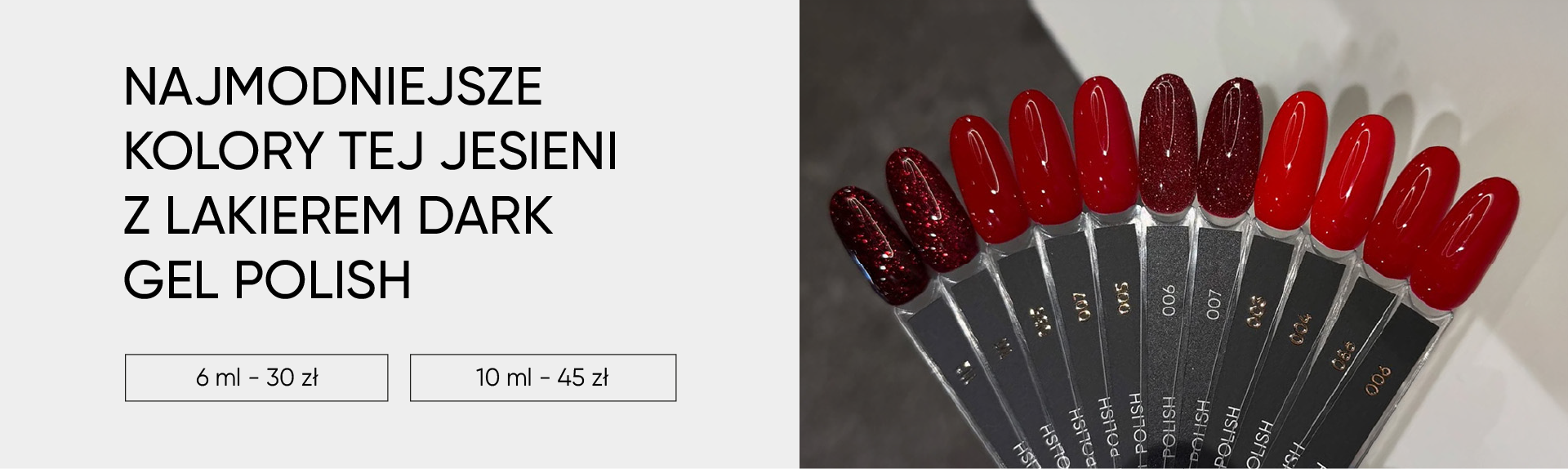 Najmodniejsze kolory tej jesieni z lakierem dark gel polish